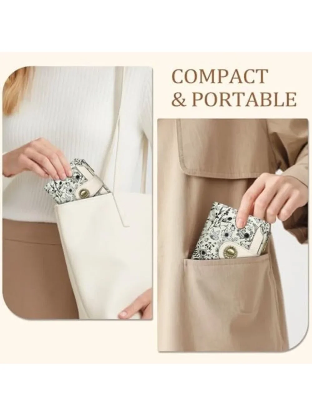Floral RFID Blocking Small Wallet for Women | Bifold Credit Card Holder